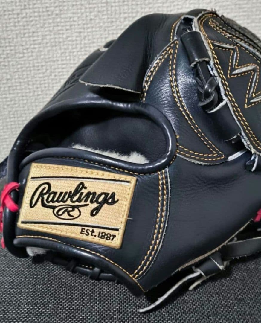 ローリングス　HOHプレミアム　硬式　投手用　vブラック　ジュテルレザー　グラブ