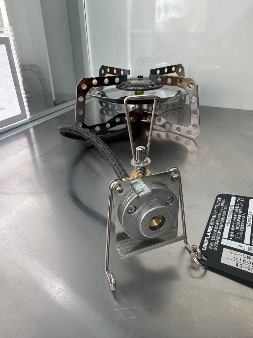 UNIFLAME シングルバーナーコンロ 収納袋付き(ガスボンベ付)