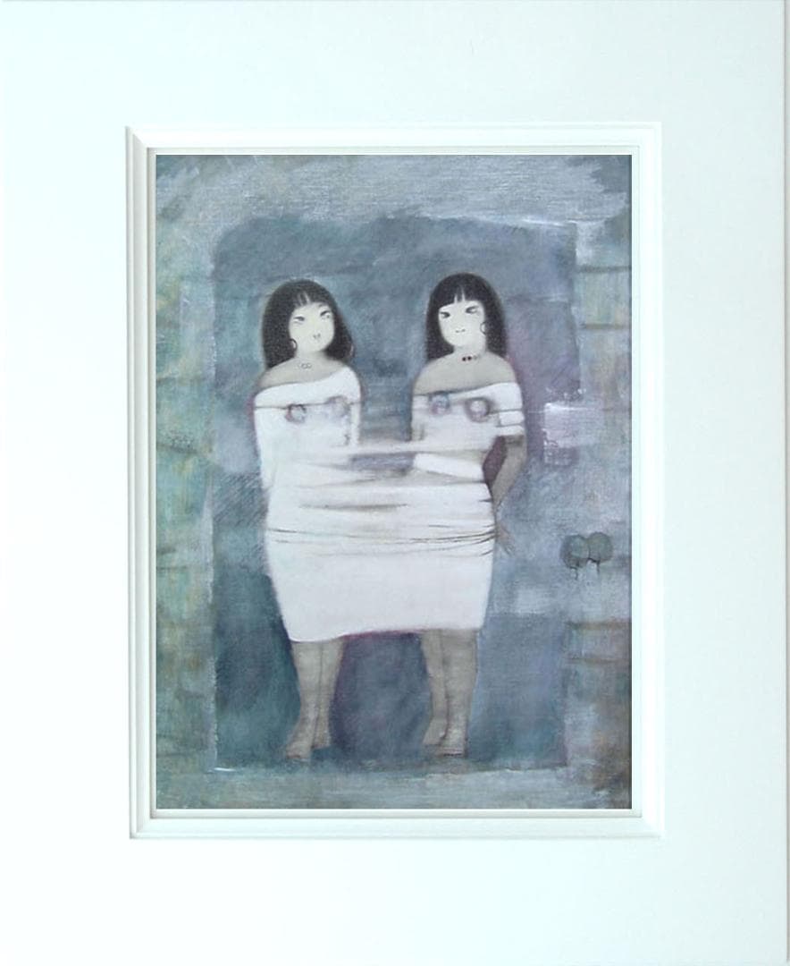 油絵 菅家令子 絵 絵画 インテリア F6-102023 人物 女性像