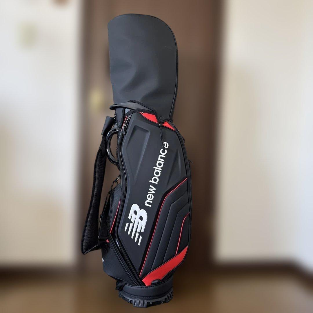new balance キャディバッグ ブラック/レッド