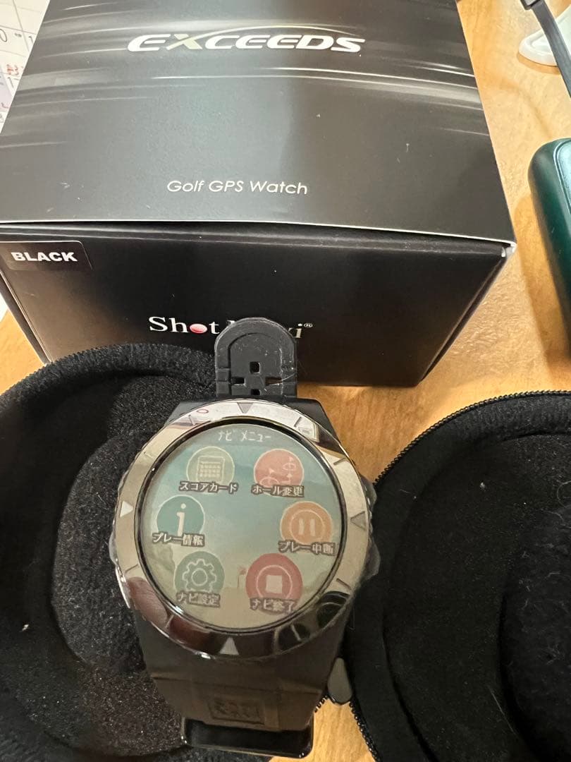 Shot Navi EXCEEDS ゴルフGPSウォッチ ブラック