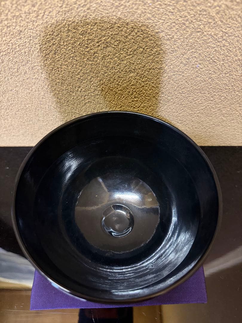 手塚桐鳳　仁清写　雛の絵茶碗　共箱　堀内宗心書付