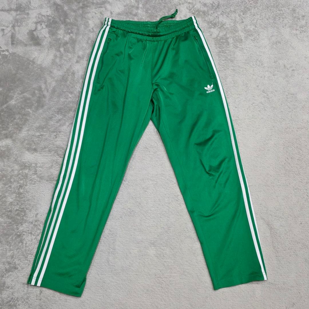 adidas　アディダス　ジャージ上下　O　グリーン　ロゴ