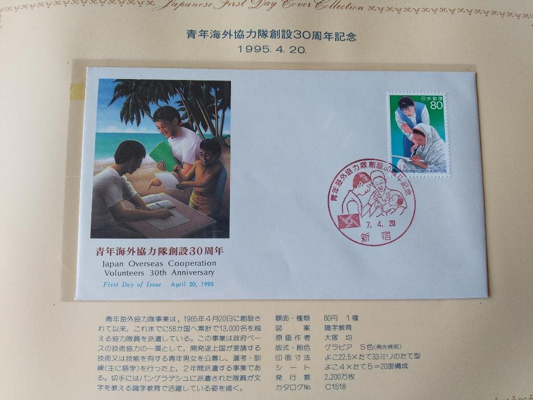 初日カバー 1995年 平成7年 亥年 記念切手 切手 35通 ファイル 新品