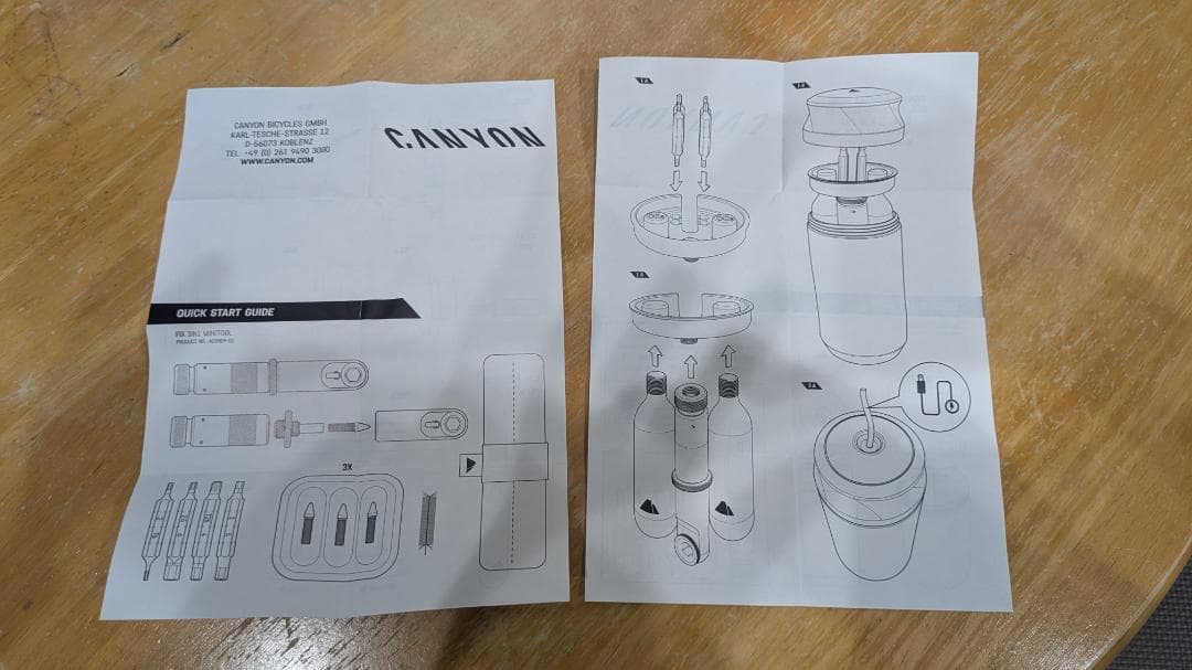メンテナンス Canyon 3-in-1 Minitool + Tool Capsule