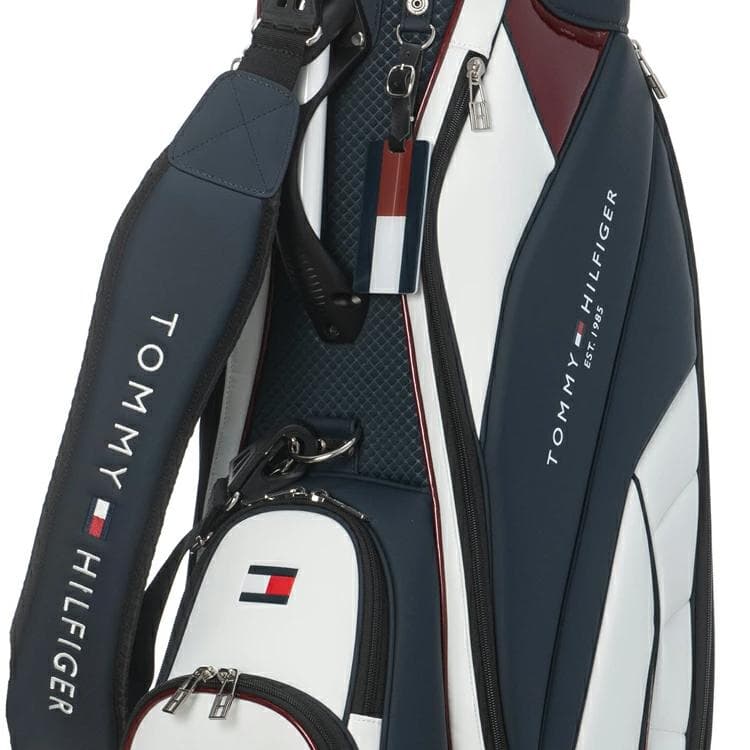 新品 トミーヒルフィガーゴルフ キャディバッグ THMG5SC2 トリコロール