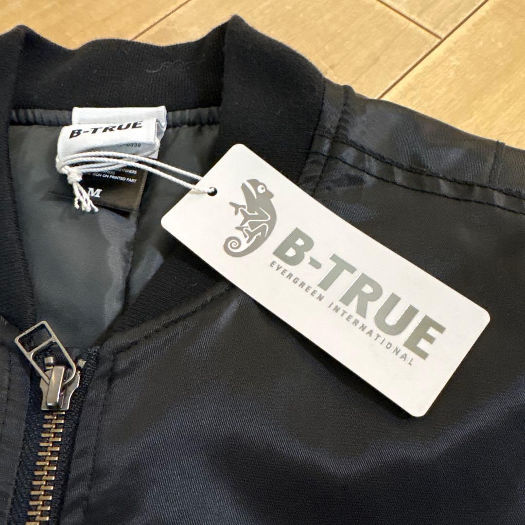 ☆新品☆エバーグリーン　B-TRUE　MA-1　ジャケット　ブラック