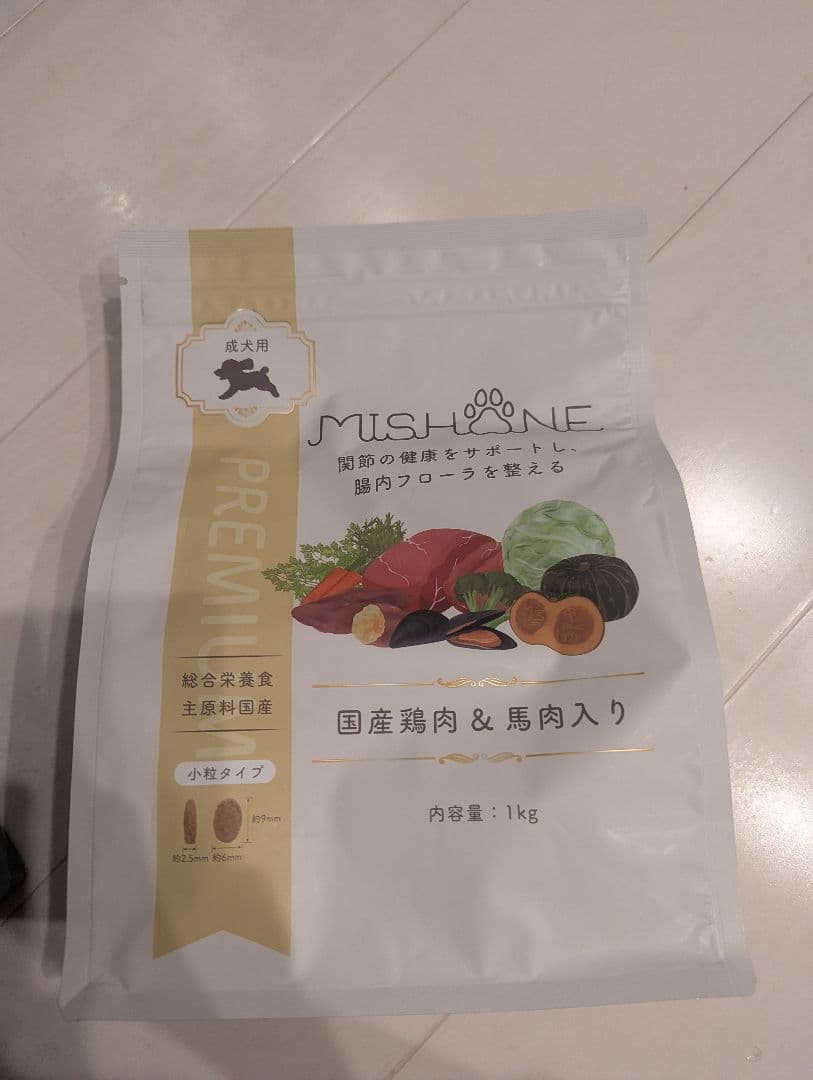 MISHONE ドライフード 1kg(×4) 国産鶏肉＆馬肉入り