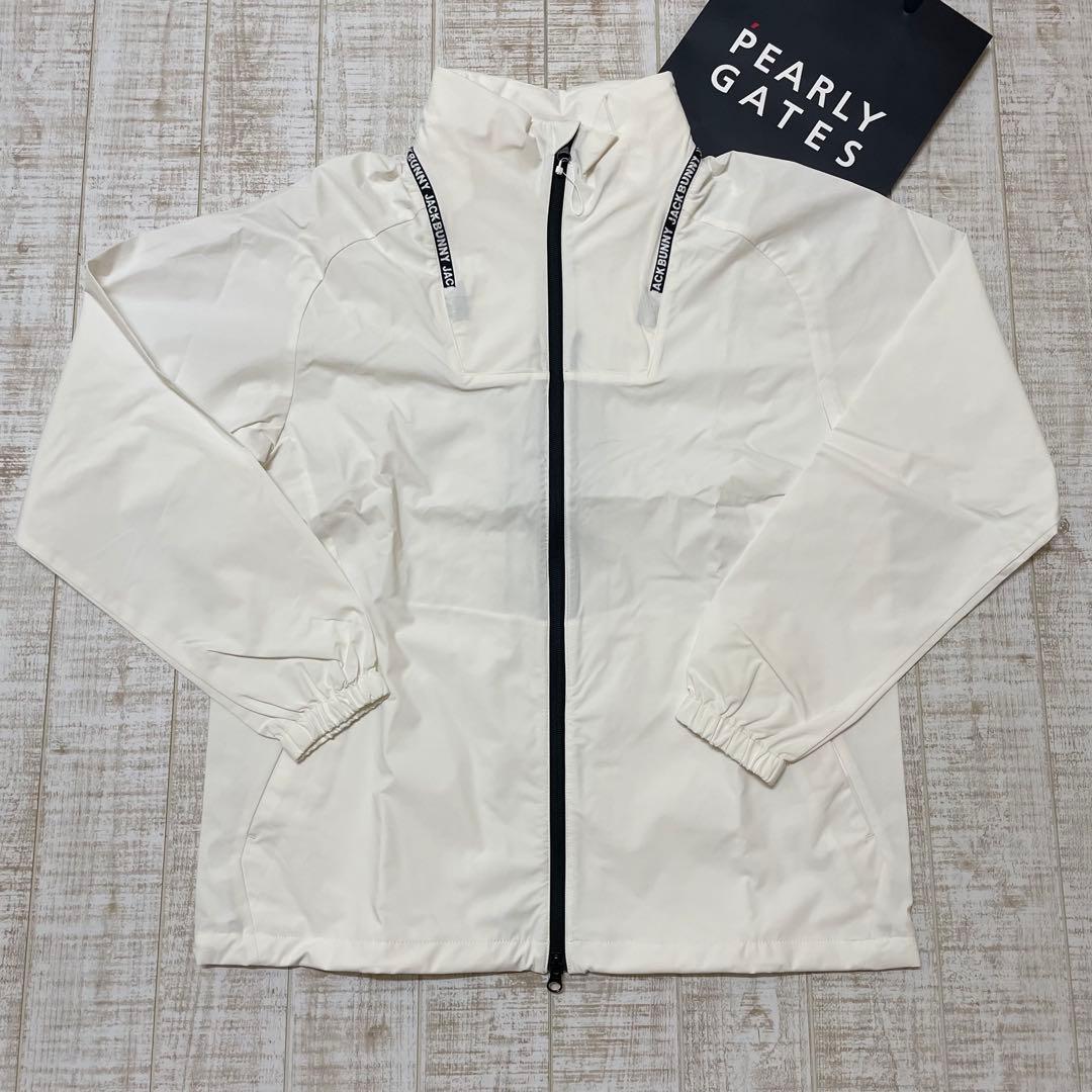 新品 ジャックバニー ナイロンブルゾン 撥水防風 ホワイト Mサイズ（4）