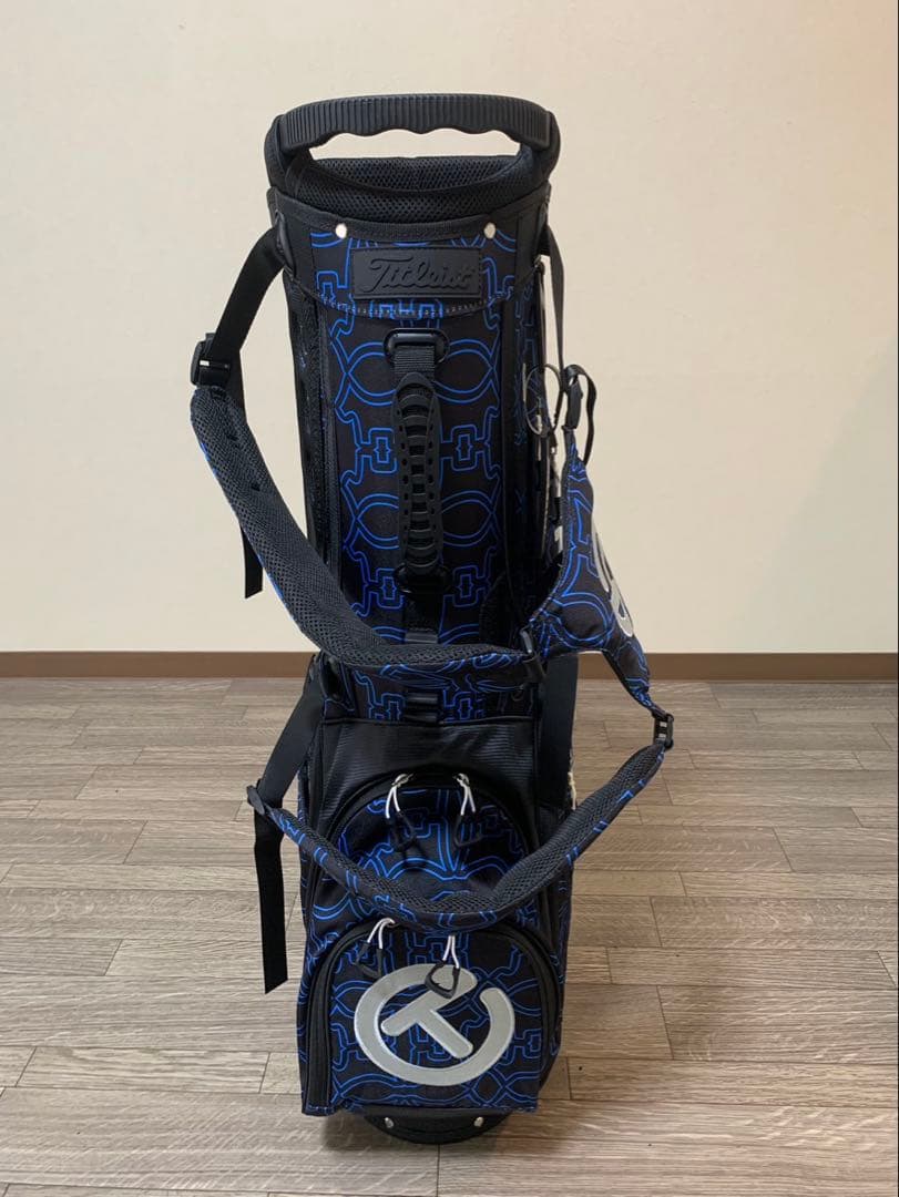 スタンド式キャディバック　ブルーラメライン！ご購入の方にパターカバープレゼント付