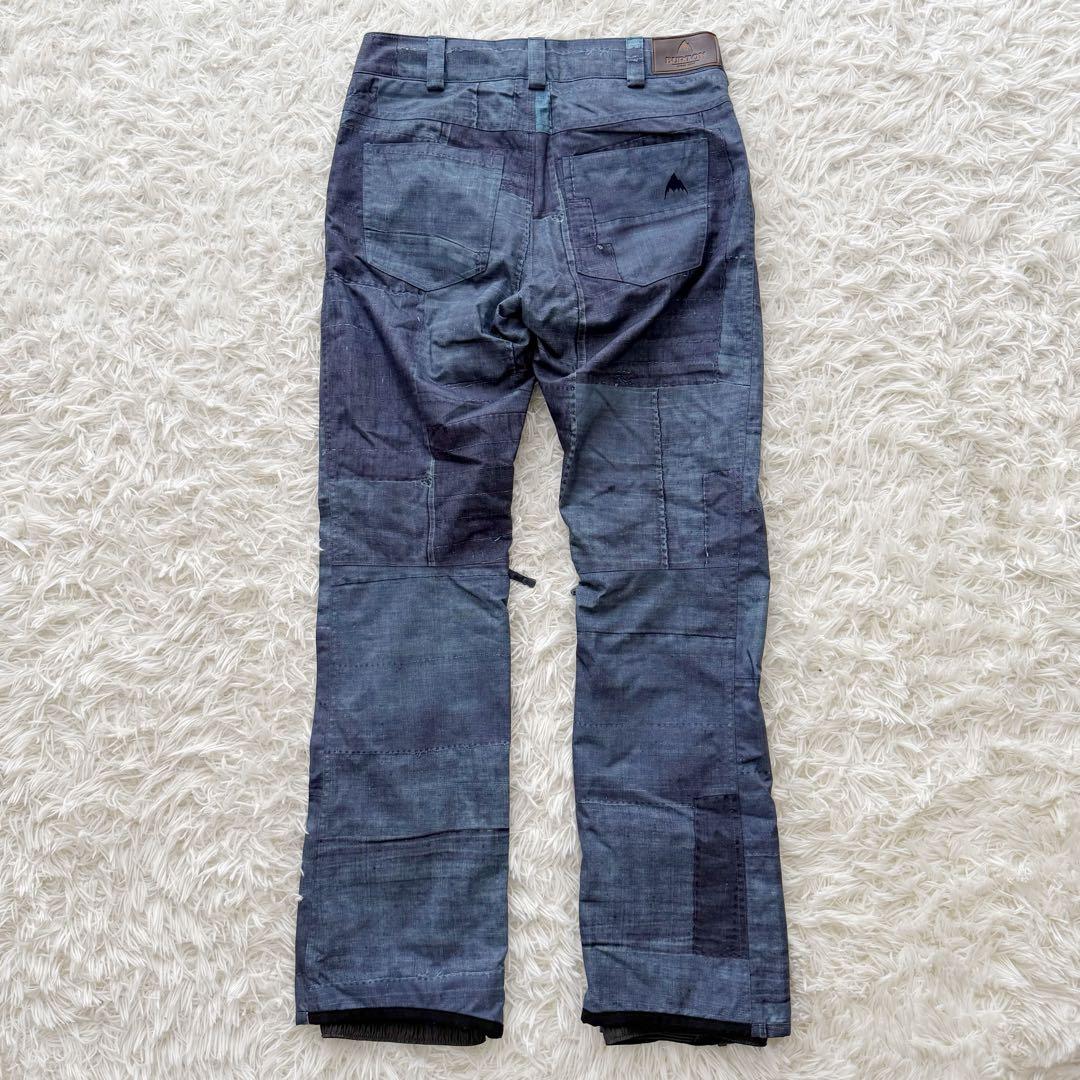 BURTON バートン スノーボードウエアー パッチワーク デニム調 洗濯可 S