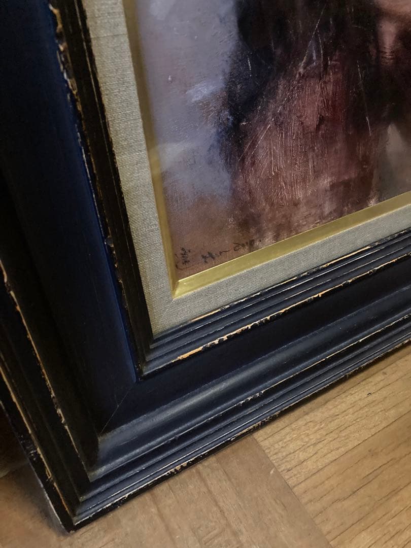 平野 遼 陶器市の女 油彩 絵画 4F 4号 【最終値下げ】