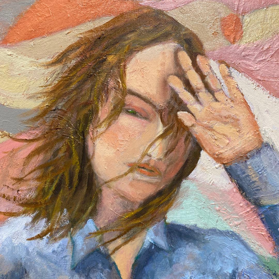 白昼夢 P8 油彩画 人物画 oil painting art