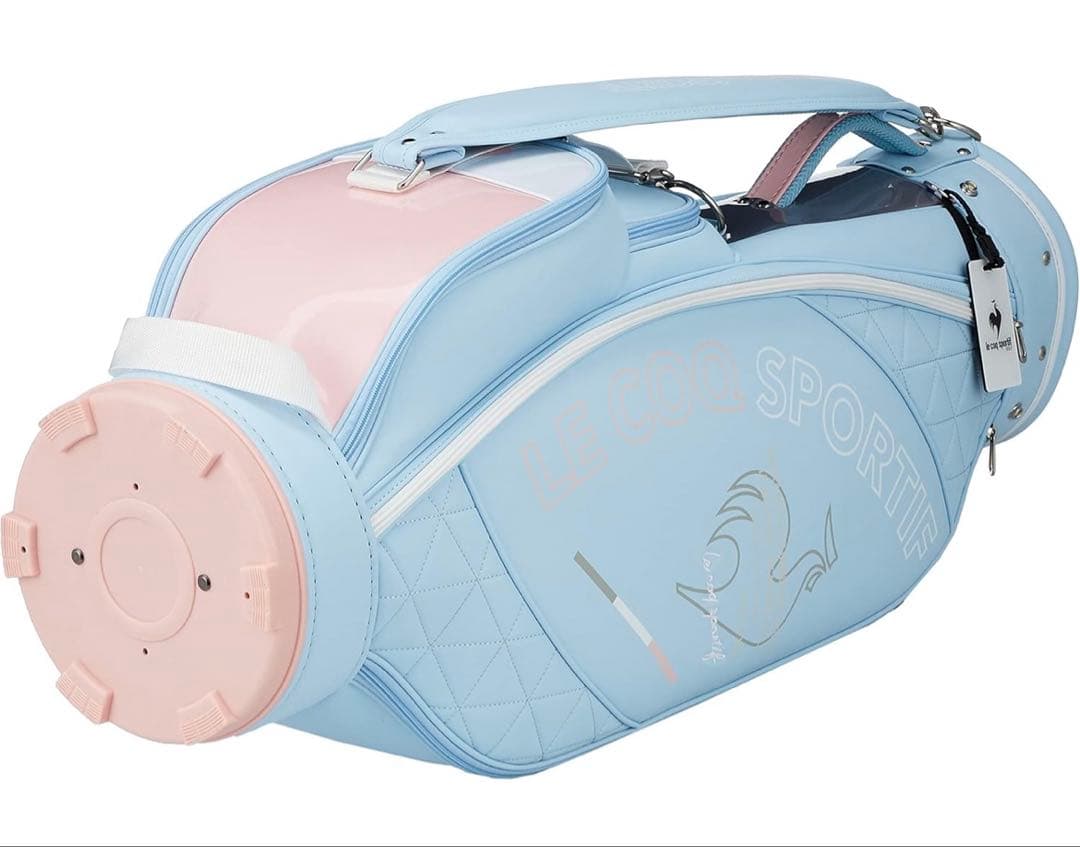 新品 ルコックLE COQ SPORTIF ゴルフ キャディバッグ ライトブルー