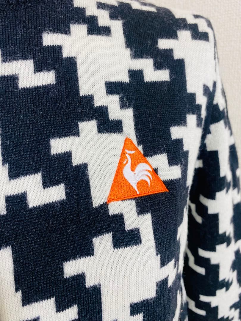 7765. le coq sportif GOLF ニット ジップ セットアップ