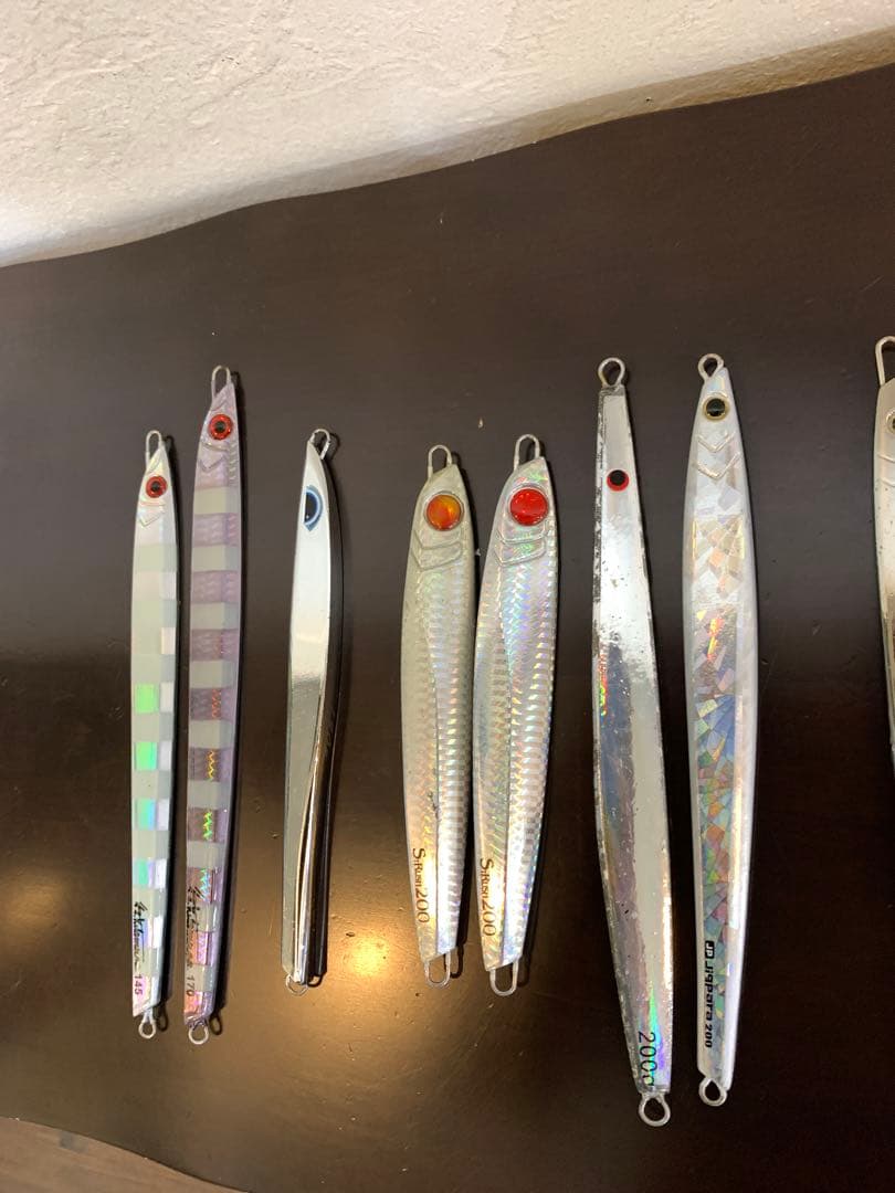 ジギング　明石　シルバー　ジグ　タチパターン　ロングジグ　青物　新品　中古