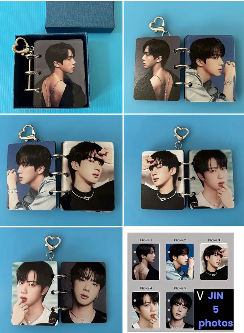 BTS JIN ロングステッカー•両面ホログラムフォトカード•ステッカー
