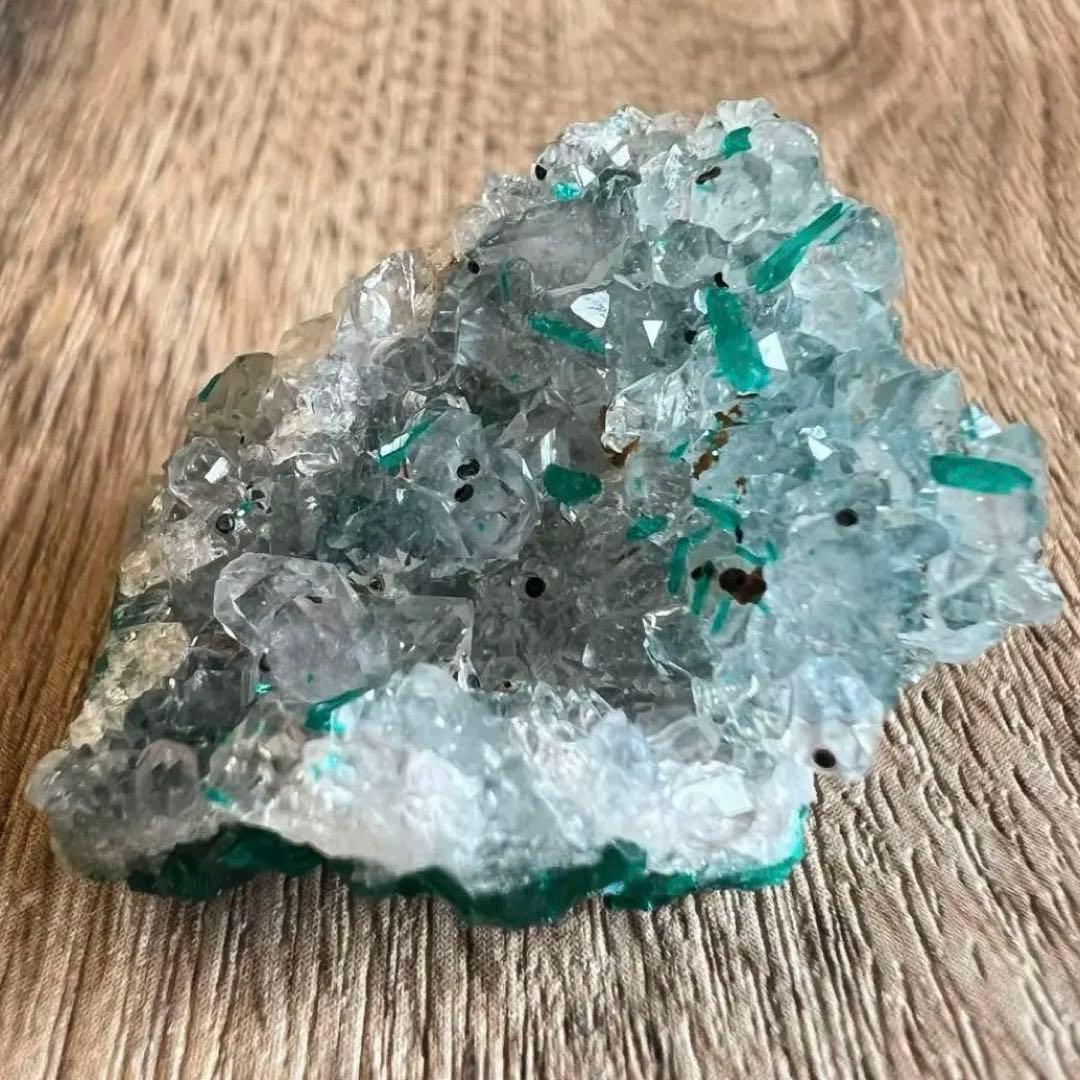 ダイオプテーズ 水晶 A1 共生 鉱物 標本 原石