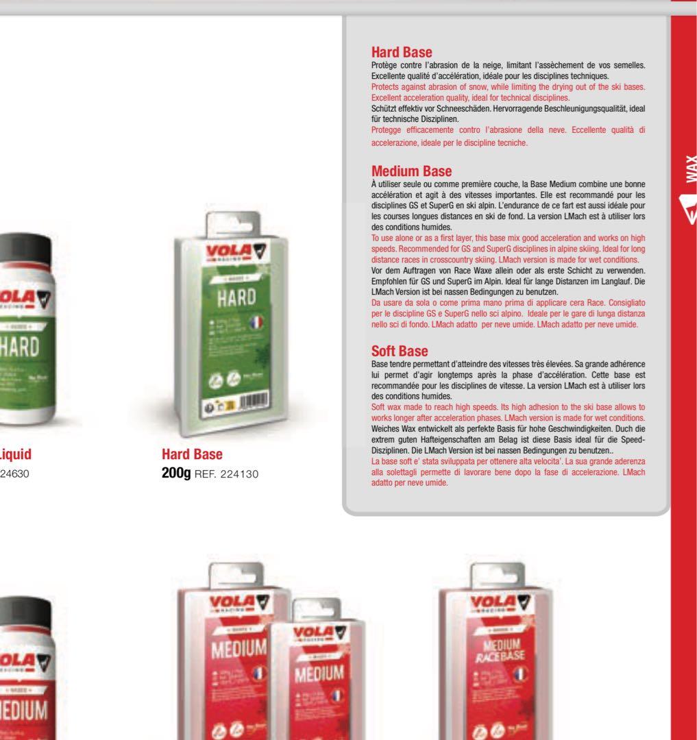 VOLA　MEDIUM　BASE　リキッド　250ml　toko swix