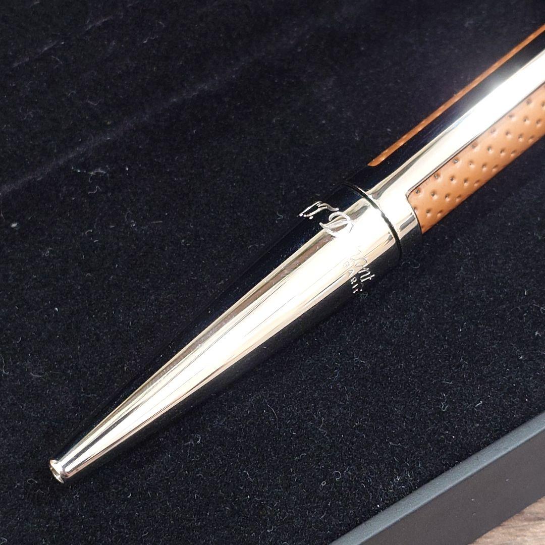 S.T.Dupont エス・テー・デュポン デフィ パンチドレザー ボールペン