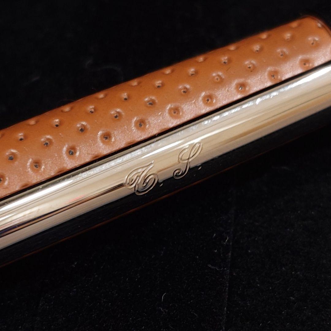 S.T.Dupont エス・テー・デュポン デフィ パンチドレザー ボールペン