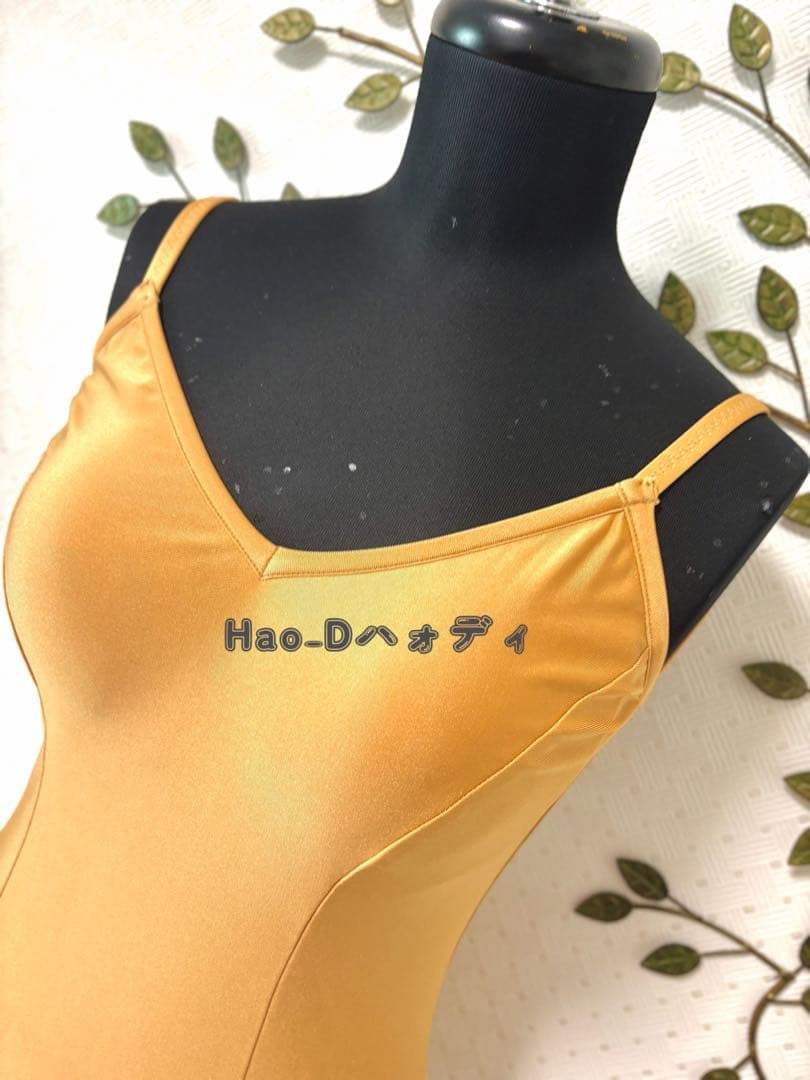 新品★ベージュ★M★レオタード★胸パット付きインナー★バレエ