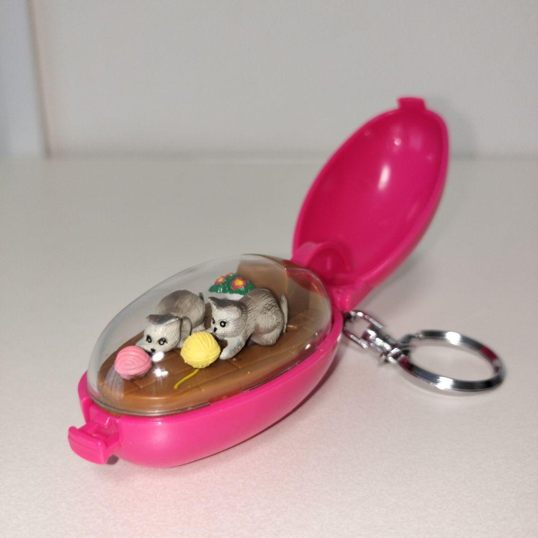 ねこ　キーホルダー　ゼンマイ　レトロ　ポケットクリッター　タカラ