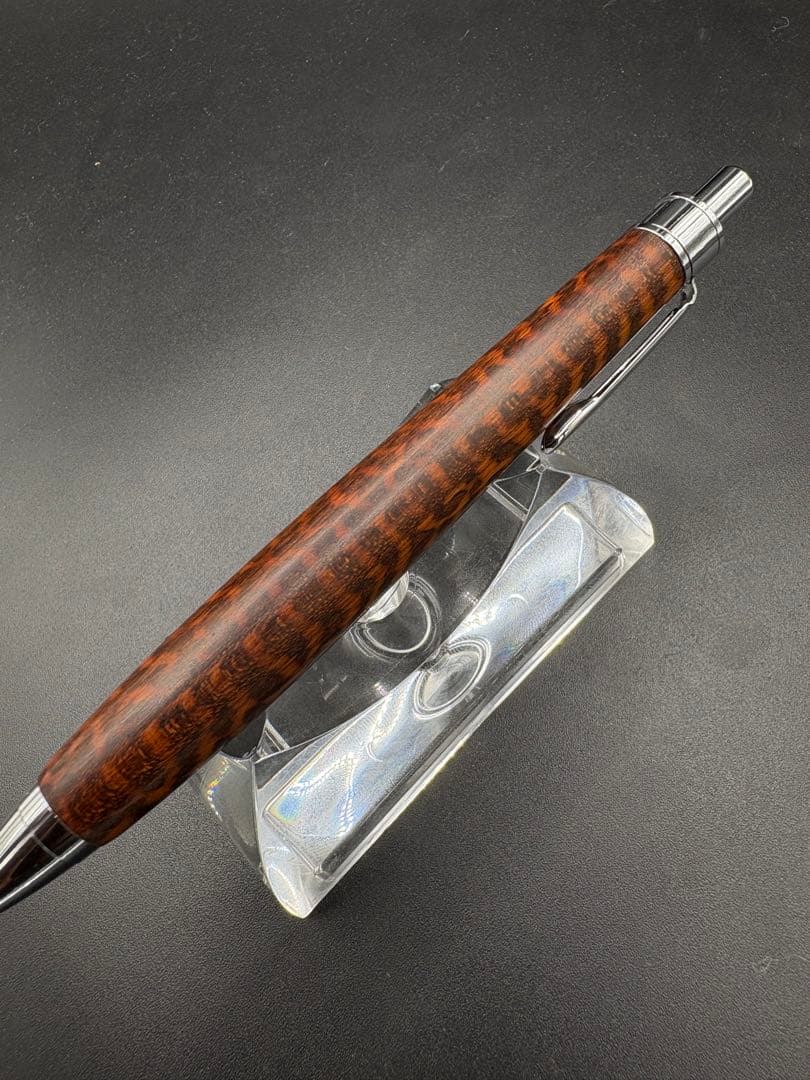 504極上　スネークウッド　木軸シャーペン　ボールペン