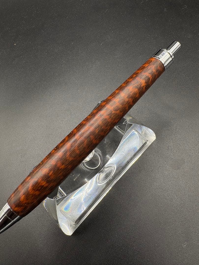 504極上　スネークウッド　木軸シャーペン　ボールペン