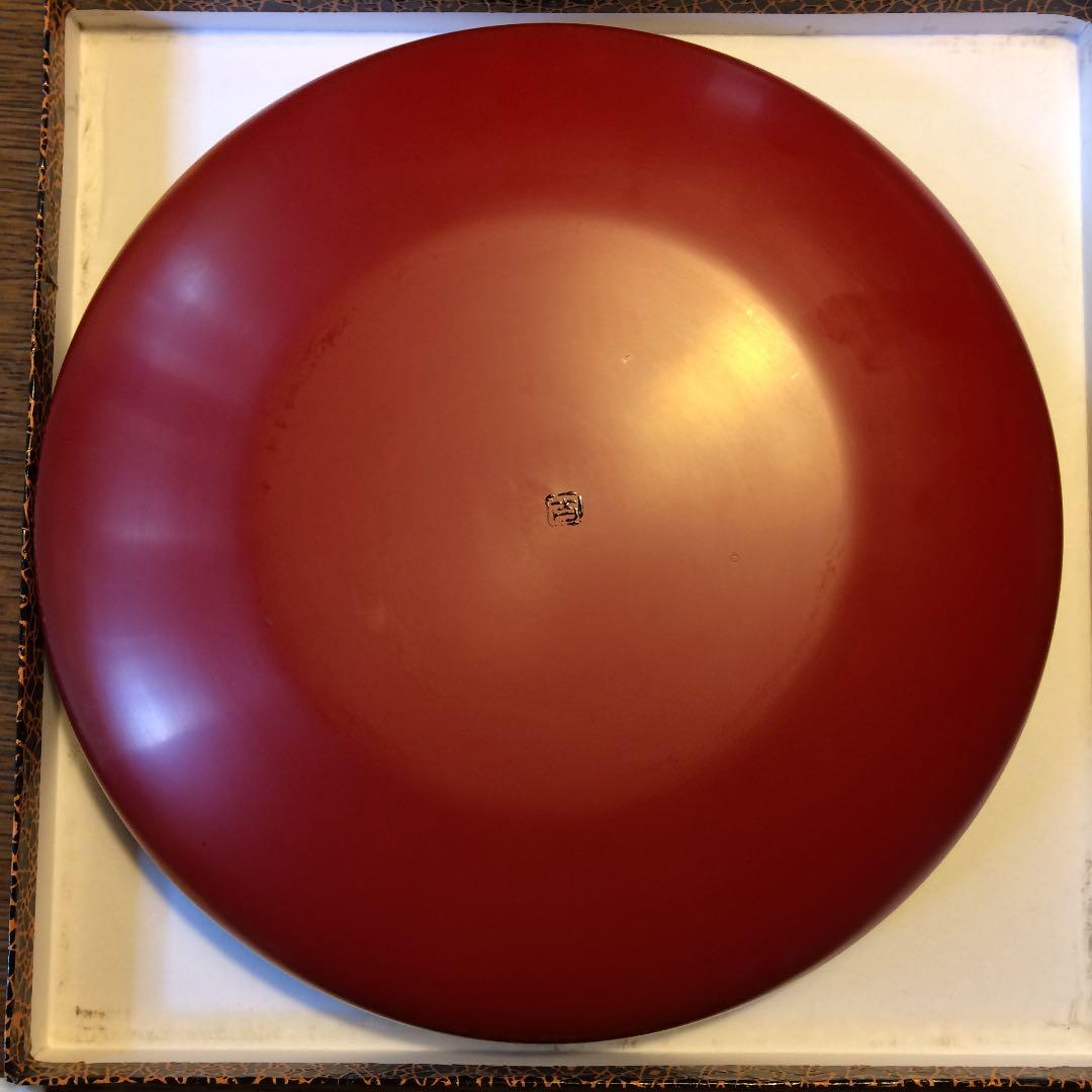 尾﨑吉蔵作 村上木彫堆朱 菓子器