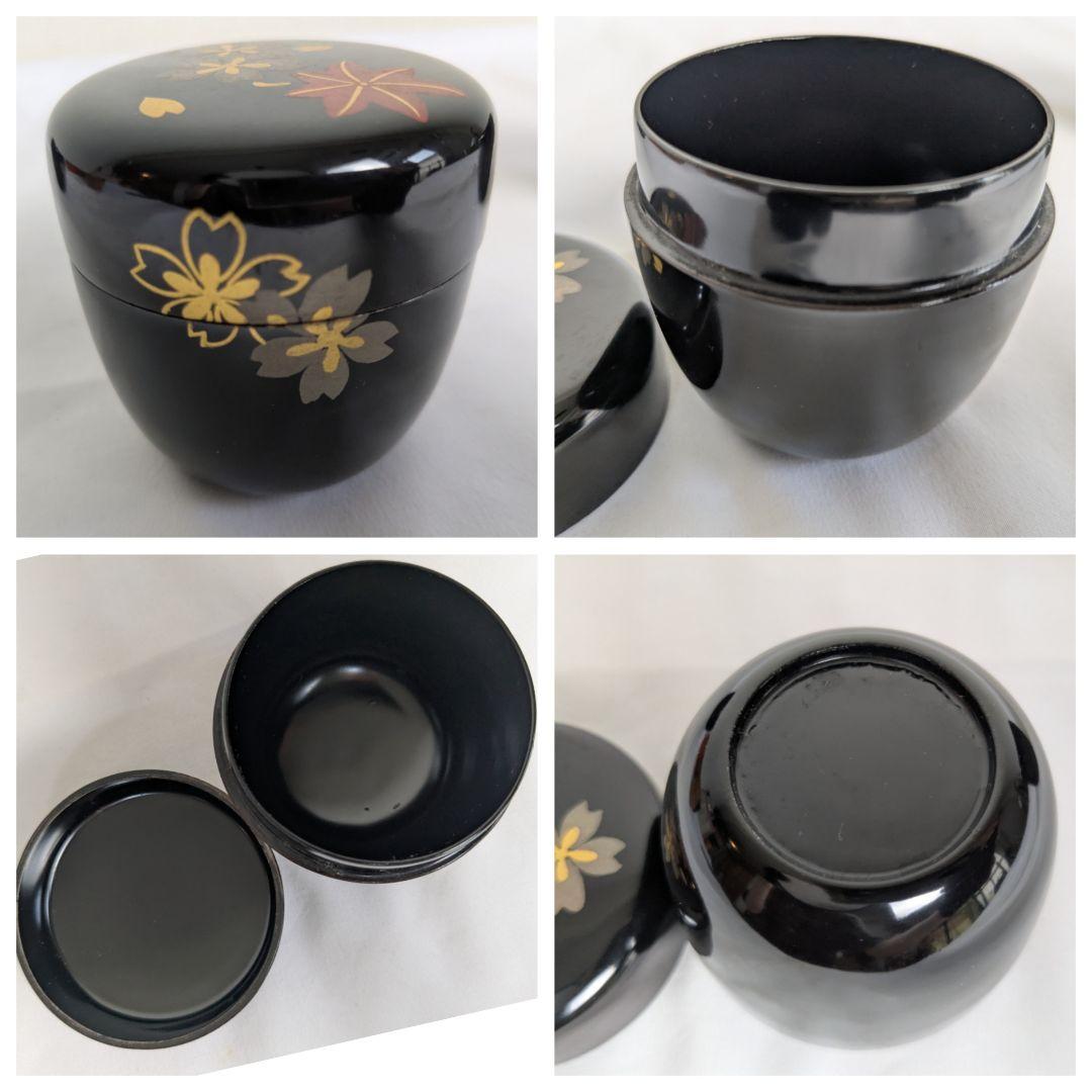 茶道具 棗 蒔絵 9点 まとめ売り 黒 赤 朱色