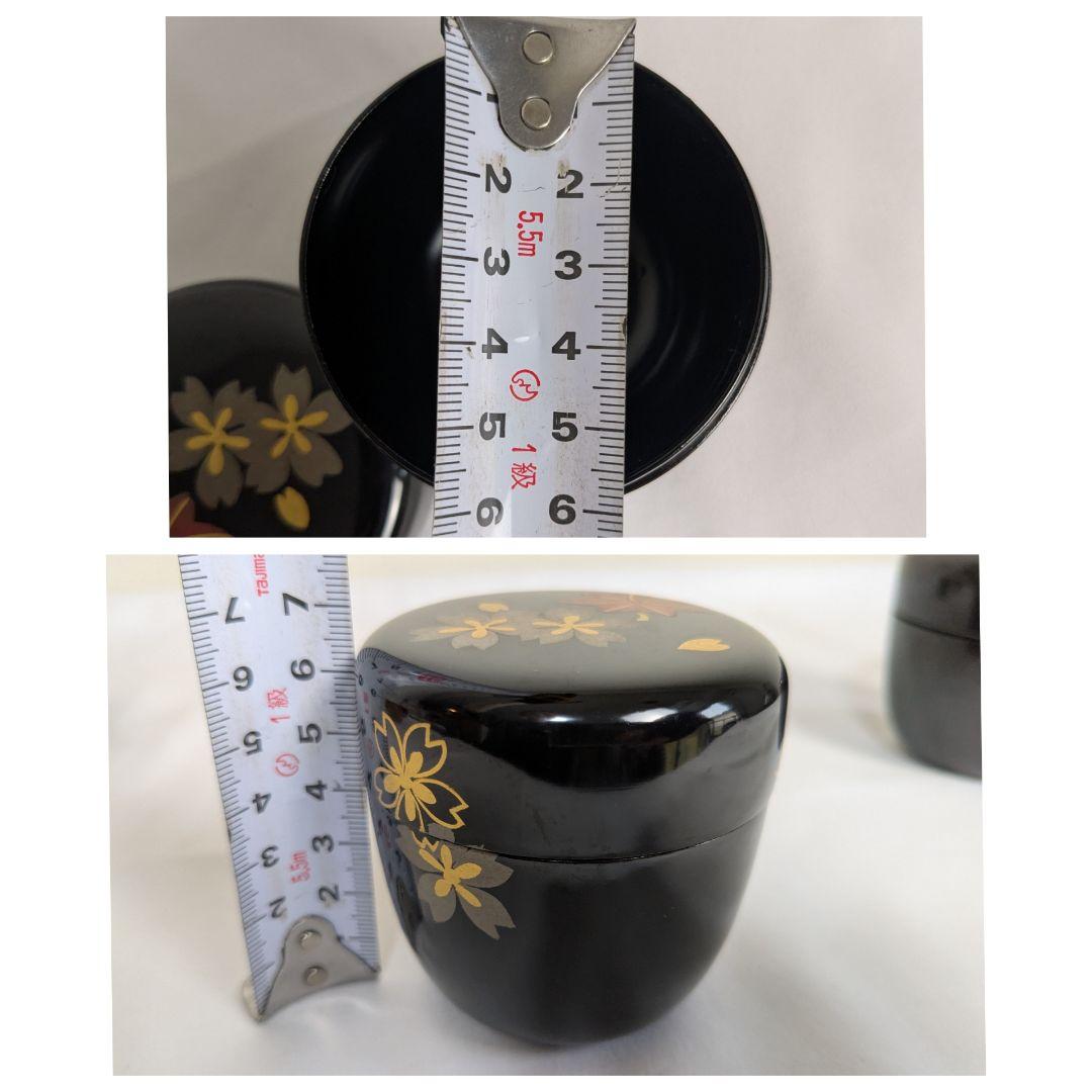 茶道具 棗 蒔絵 9点 まとめ売り 黒 赤 朱色