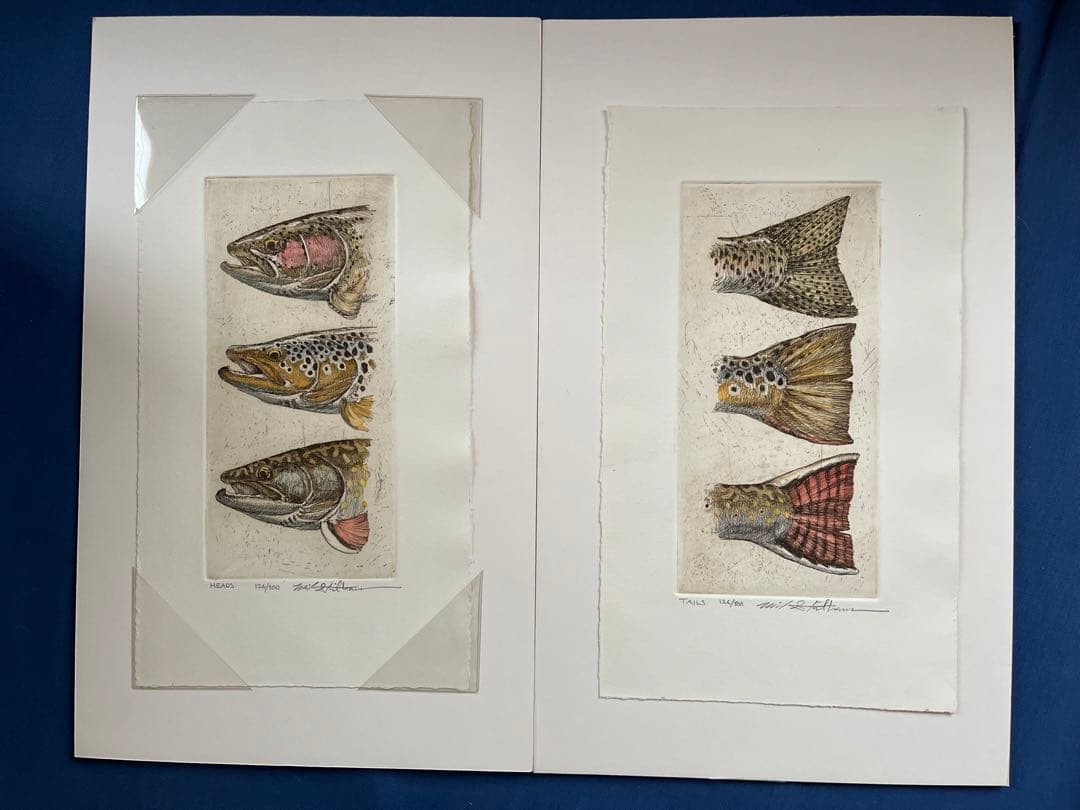 Mike Stidham 版画 HEADS & TAILS ２枚セット