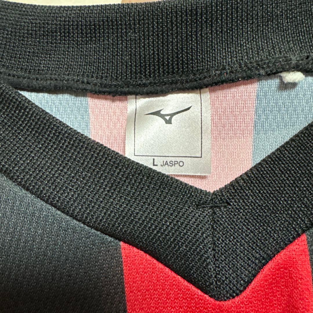 日章学園ユニフォーム ミズノサッカーシャツ Lサイズ 赤黒のみの販売になります