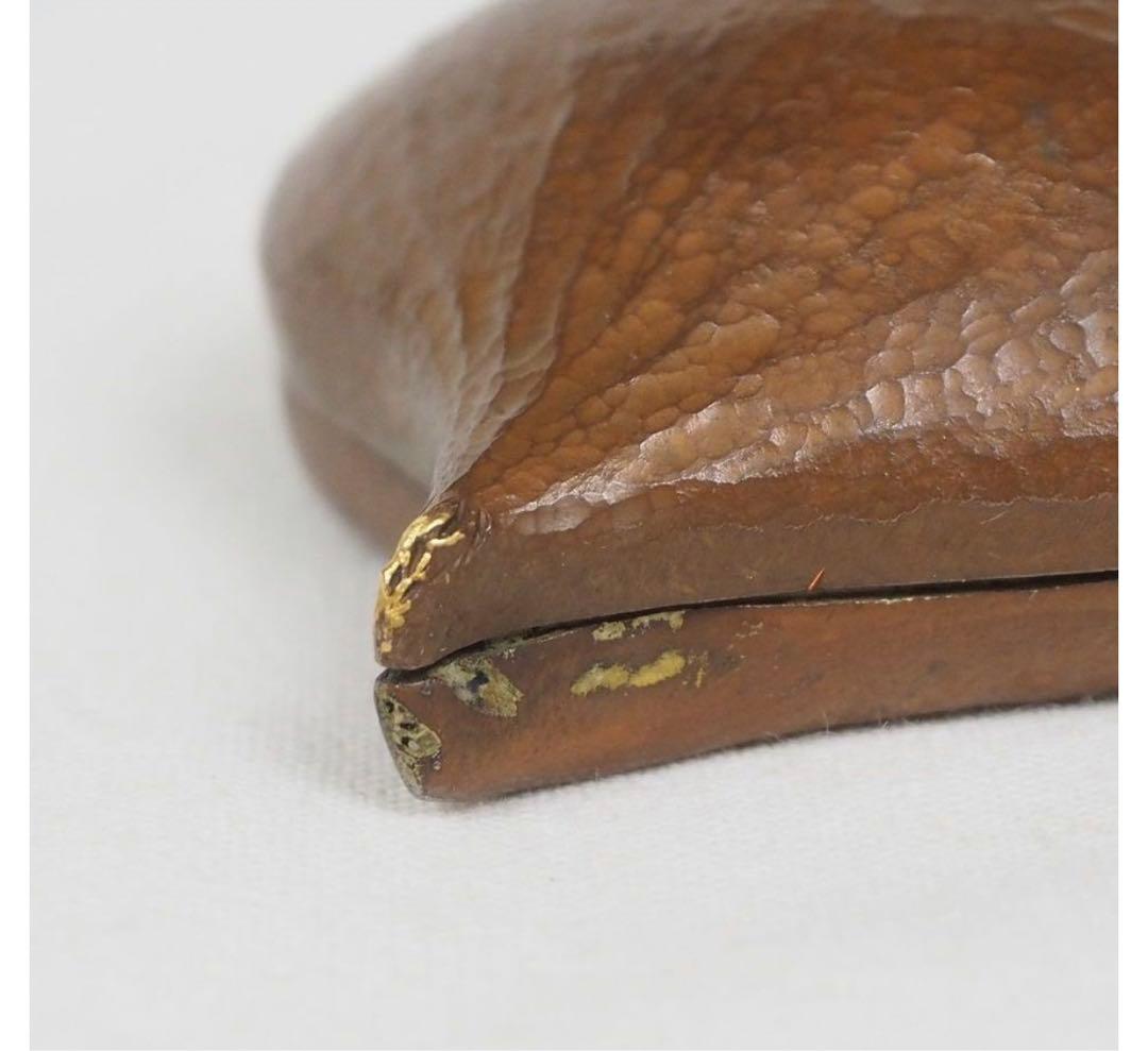 送料無料　時代物　『泰』銘　金象嵌　手打ち鎚目　銅製香合　★超希少★