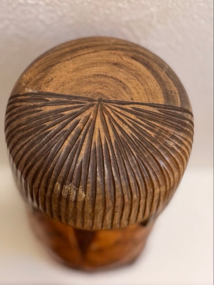 希少 総理大臣賞受賞作家 大谷良夫 作 「春を待つ」創作こけし 高さ約24cm