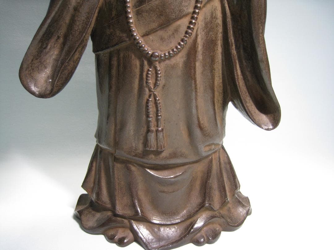 親鸞さん【親鸞聖人像】　ブロンズ製 浄土真宗開祖　　 高さ約59㎝