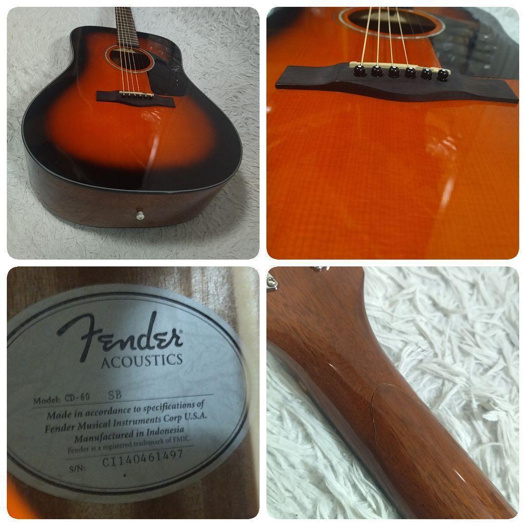 【中古】Fender　USA　アコギ　CD-60 SB　フェンダー　【86】