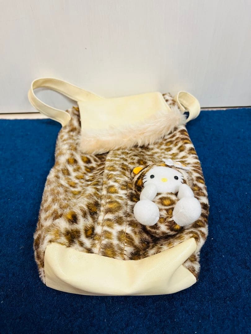 ハローキティ　ヒョウ柄　マスコット　ぬいぐるみ　ティッシュケース　レトロ