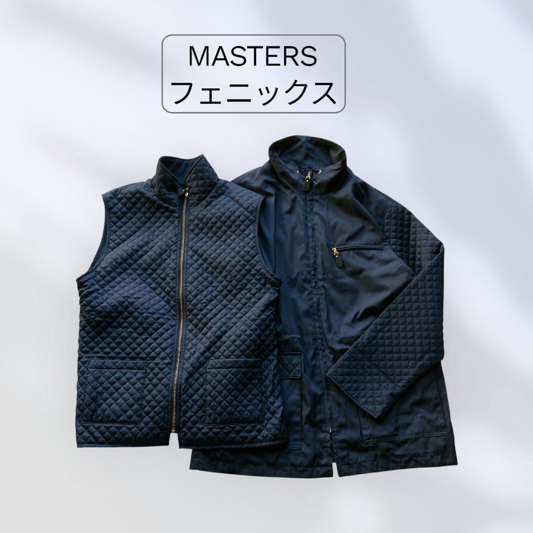 マスターズ　フェニックス　ゴルフ　ジャケット　ベスト　セット　キルティング　紺