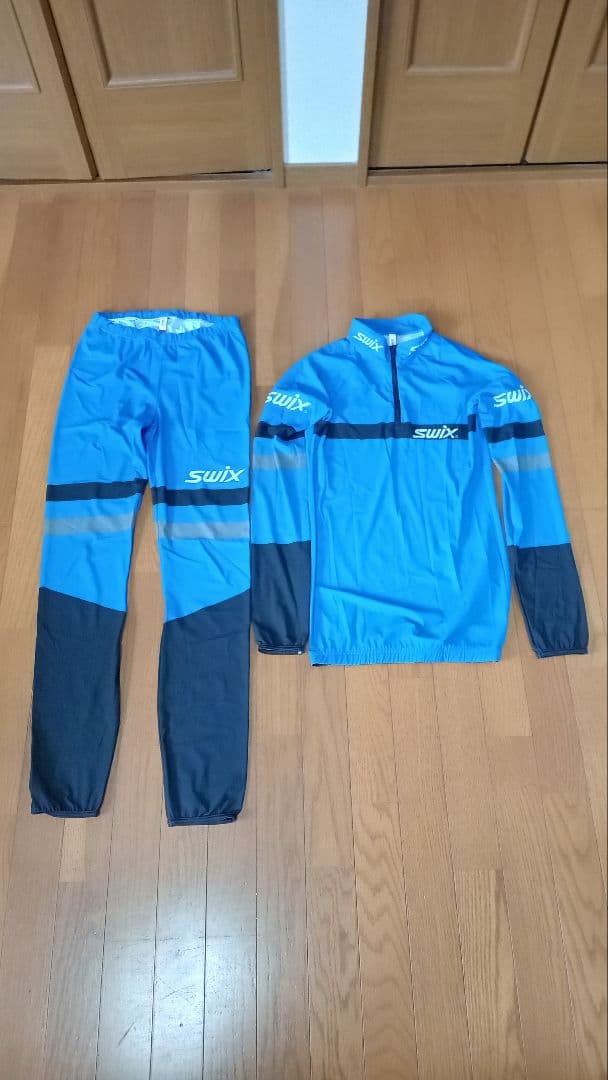 swixクロカンスキーjrレーシングツーピー青色164cm
