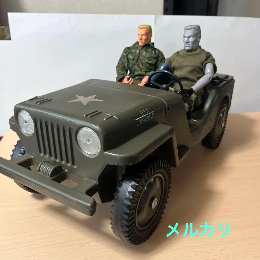 GI.joe コンバットジープ　1970年代 サイズ　1/6 人形2体付き