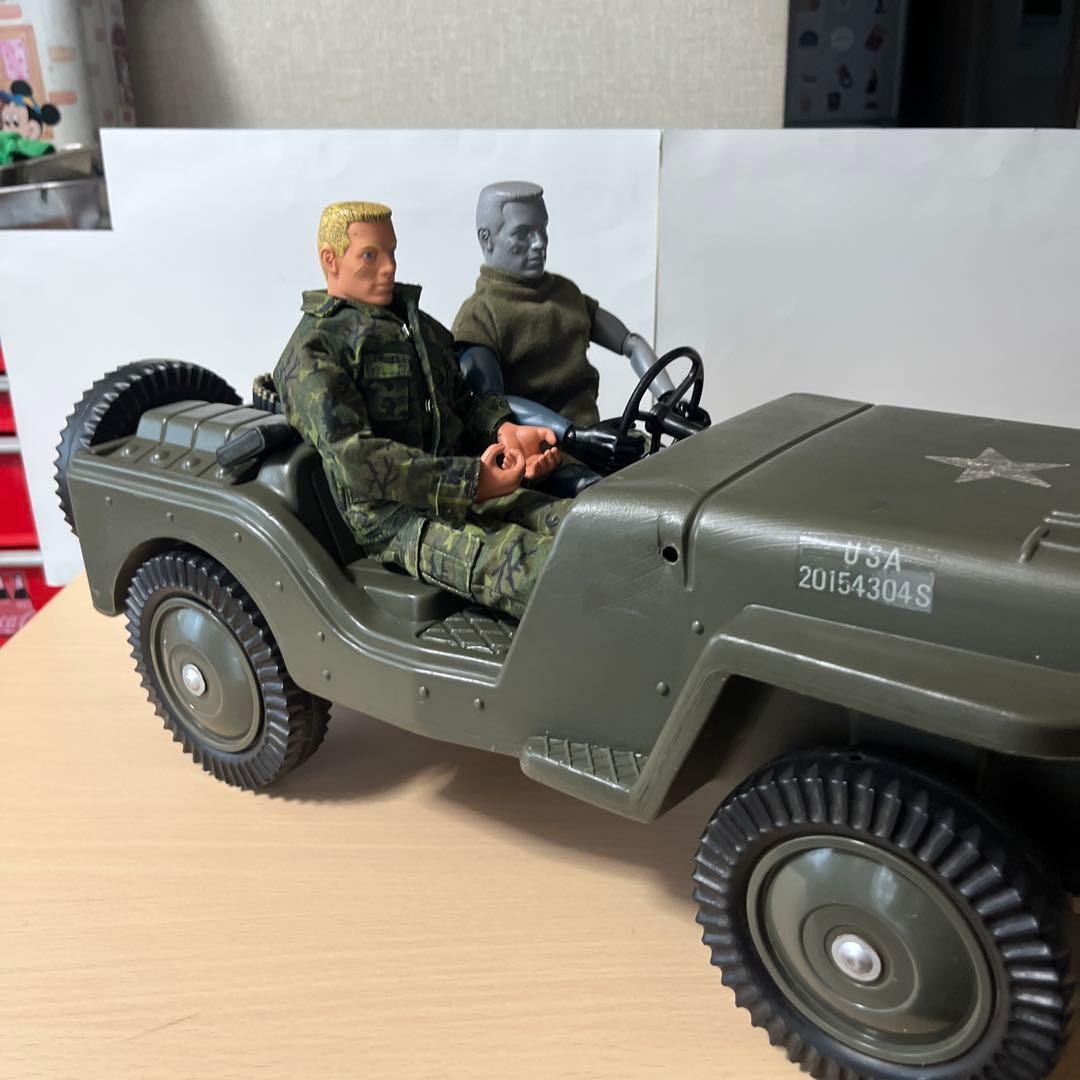 GI.joe コンバットジープ　1970年代 サイズ　1/6 人形2体付き