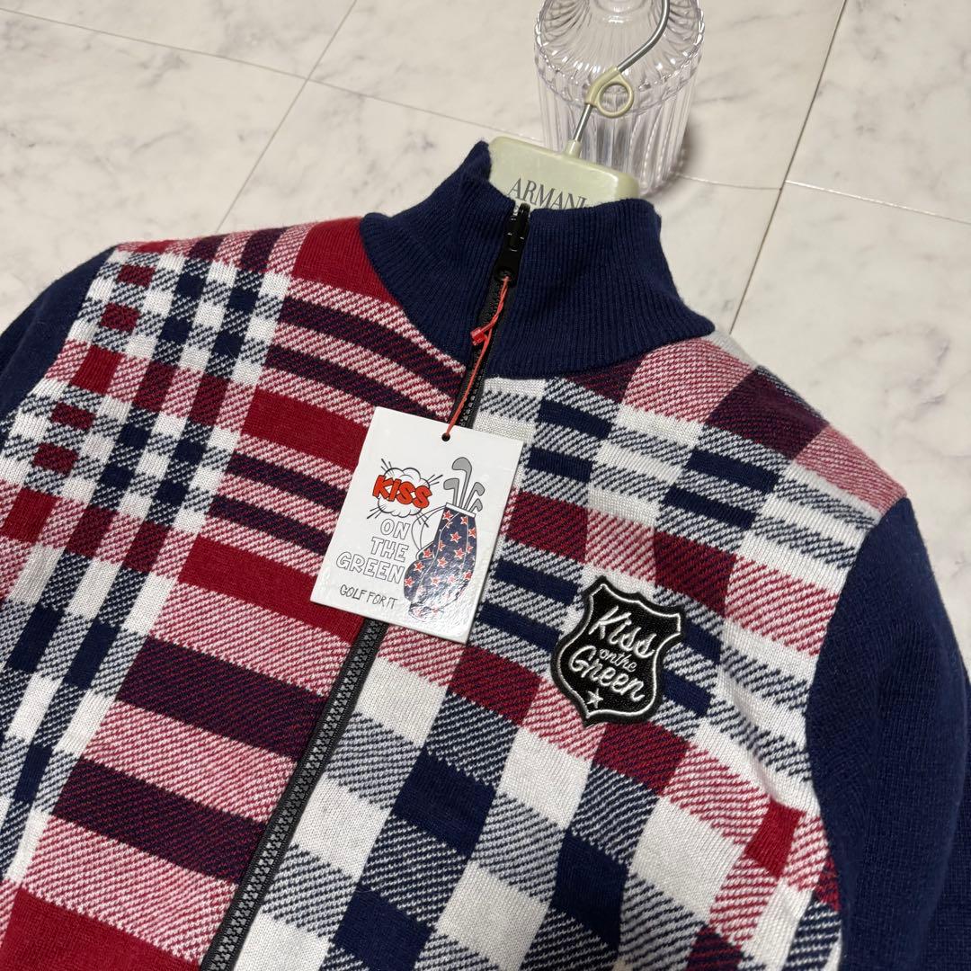 未使用タグ付✨キスオンザグリーン ゴルフウェア リバーシブル 中綿ジャケット L