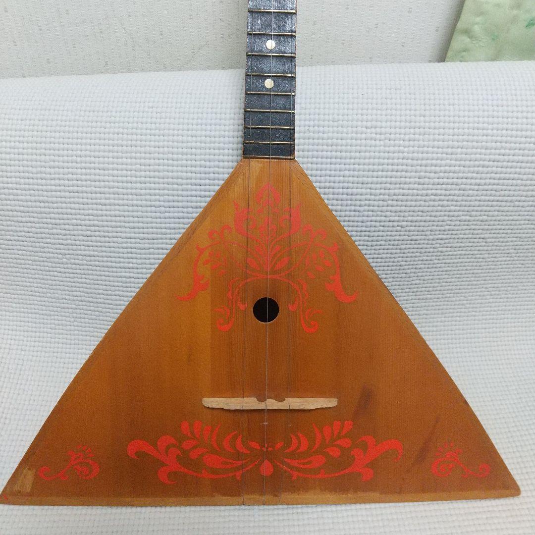 音がよく響く♪ロシア民族楽器『バラライカ』美しい木目と艶♪アンティーク