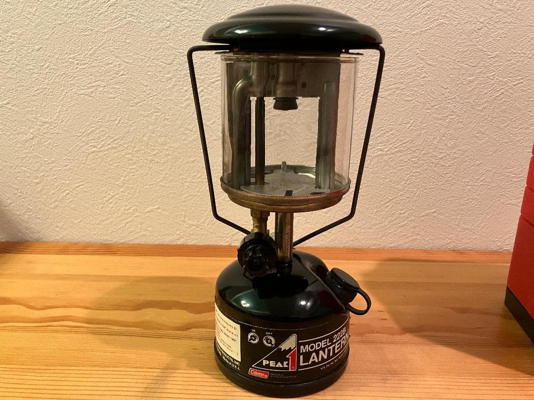 Coleman PEAK1フェザーランタン 222B キャリーケース付き