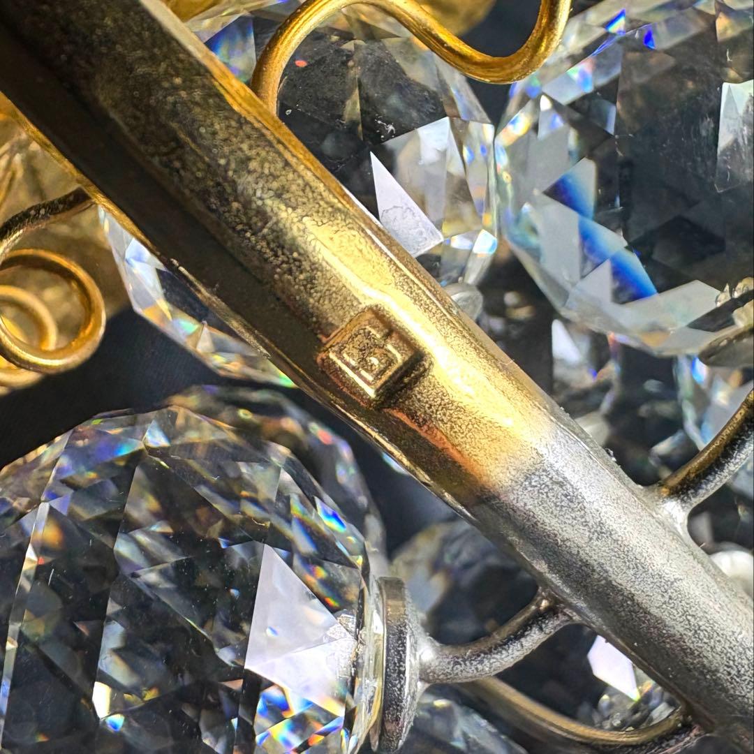 【希少】一房のブドウ▫️スワロフスキー 旧ロゴ刻印 ヴィンテージ 廃盤 16cm