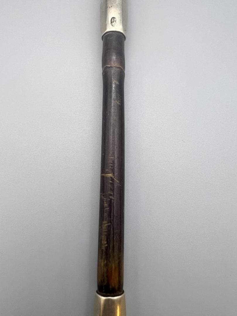 【海】純銀煙管　村田　風景図　キセル　銀細工　アンティーク　重量約27.8g