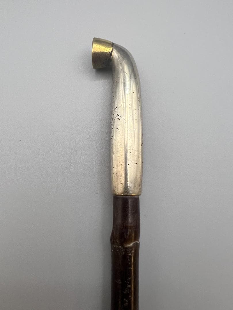 【海】純銀煙管　村田　風景図　キセル　銀細工　アンティーク　重量約27.8g