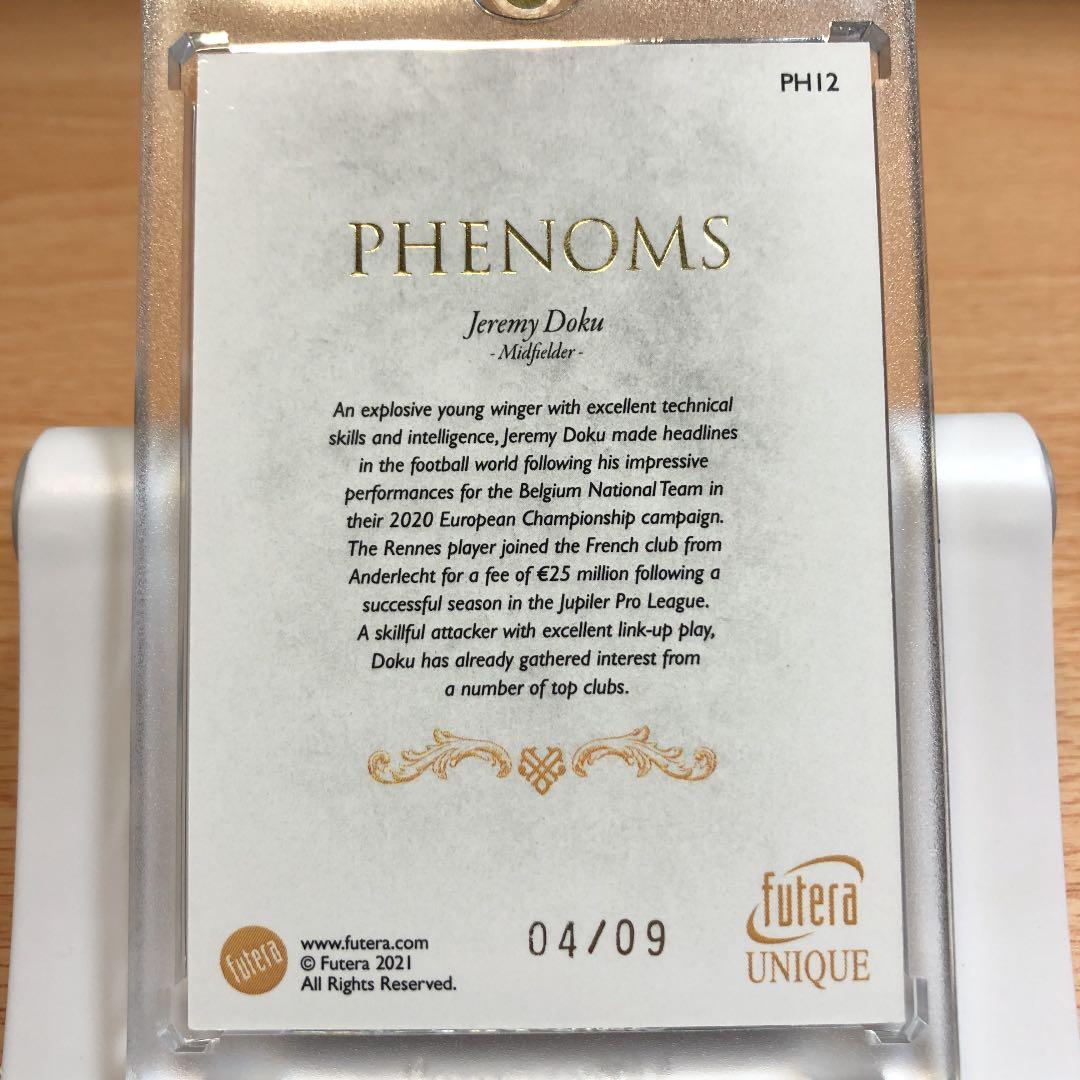2021-22 Futera Unique 【Jeremy Doku】9枚限定